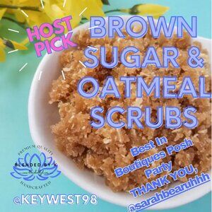 🔹HP🔹 Brown Sugar & Oatmeal Scrubs by Blended by K ~ 8 oz